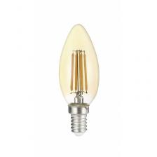 Светодиодная лампа свеча PLED OMNI C35 6w E14 4000K Gold 230/50 Jazzway, цена за 1 шт.