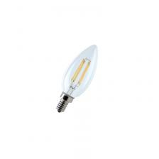 FL-LED Filament C35 6W E14 3000К 220V 600Лм 35*98мм FOTON_LIGHTING - лампа свеча прозрачная, цена за 1 шт.