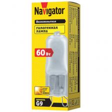 Галогенная лампа G9 Navigator 94 233 JCD9 60W frost G9 230V 2000h, цена за 1 шт.