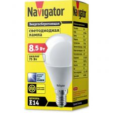 Светодиодная лампа шар Navigator 61 335 NLL-G45-8.5-230-6.5K-E14, цена за 1 шт.