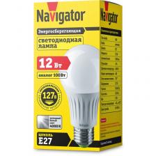 Светодиодная лампа груша Navigator 61 665 NLL-A60-12-127-4K-E27, цена за 1 шт.