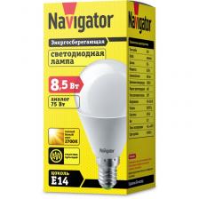 Светодиодная лампа шар Navigator 61 333 NLL-G45-8.5-230-2.7K-E14, цена за 1 шт.