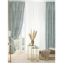 Портьеры Арсе 260х275 см - 2 шт, голубой