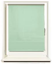 Штора рулонная Brabix "Блэкаут", 60x175 см, серебро/светло-зеленая (606009)