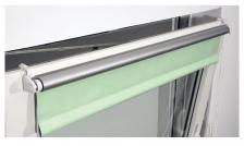 Рулонная штора Blackout Brabix светонепроницаемая миниролло (светло-зеленый/серебро), 50х175 см – фото 2
