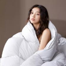 Зимнее одеяло Xiaomi 8H CHT Graphene Antibacterial White Goose Blanket Winter YH Light Grey 700g (150x200 cm) – фото 1