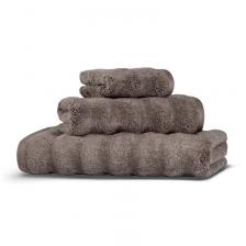 Полотенце махровое Hamam Ash Ribbed 100x150см, цвет коричневый