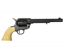 Макет револьвера Кольт 7.5 D7/1109N ММГ (кавалерийский, США 1873 г, рукоять под кость) – фото 3