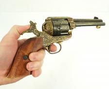 Макет револьвер Colt Peacemaker .45, 4,75", гравировка (США, 1873 г.) DE-M-1280-L – фото 2