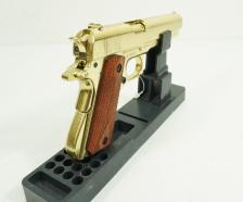 Макет пистолет Colt M1911A1 .45, золотистый (США, 1911 г.) DE-5312 – фото 2