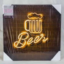 Картина на холсте с LED-подсветкой «Beer», 40х40 см – фото 4