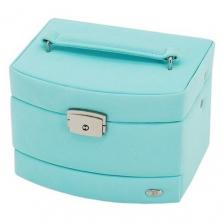 Jardin D'Ete Шкатулка PE6190/P6207C/P68040/6207R бирюзовый 11.5 см 15.8 см искусственная кожа 13 см