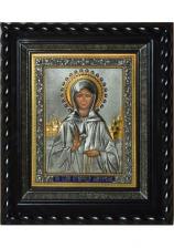 Писаная икона святой Матроны Московской под стеклом 28 х 32 см
