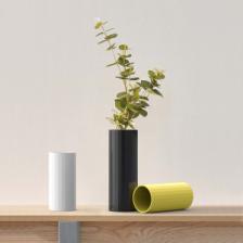Прямая ваза с глазурью Xiaomi Bright Glazed Corrugated Straight Vase White Small (HF-JHZHPX01) – фото 2