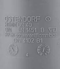 Муфта Ostendorf d40 мм пластиковая для внутренней канализации – фото 1