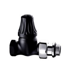 Запорный клапан SR Rubinetterie прямой серия Floral Old Style 1/2", черный матовый Запорный клапан SR Rubinetterie прямой серия Floral Old Style 1/2", черный матовый