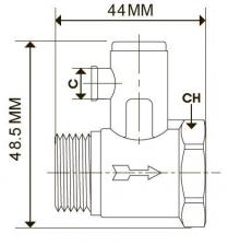 Предохранительный клапан для бойлера 1/2" -7 bar TIM – фото 3