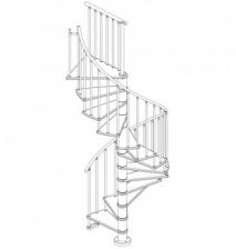 Винтовая лестница Spiral Color диаметр 140 см, бук – фото 2