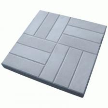 Тротуарная плитка 12 кирпичей 500x500x50 мм (серый)