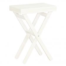 Стол для дачи сервировочный Мебелик 8473 снег 35х50х66 см