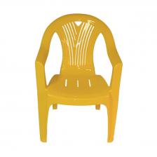 Садовое кресло Стандарт пластик Салют 217503 60х66х84см желтый