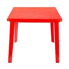 Стол для дачи обеденный Стандарт Пластик 130-0019 80х80х71 см красный
