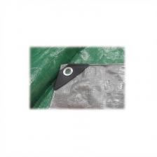 Тент ECOS хозяйственный универсальный T серебристый/зеленый 100 г/м2 3000х3000 мм 9 м2 – фото 1