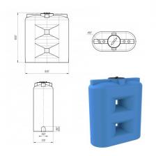 Прямоугольные пластиковые емкости для воды серии S ЭкоПром Емкость пластиковая прямоугольная S 1500