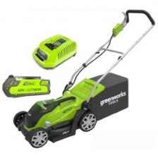 Колесная газонокосилка Greenworks 40 V G-max G 40 LM 35 K2x с аккумулятором 2Ah и зарядныйм устройс 2501907 UA