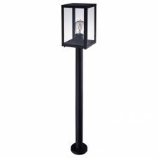 Наземный высокий светильник Arte Lamp Belfast A4569PA-1BK Цвет плафонов прозрачный Цвет арматуры черный Наземный высокий светильник Arte Lamp Belfast A4569PA-1BK Цвет плафонов прозрачный Цвет арматуры черный