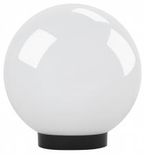 Садово-парковый светильник ЭРА НТУ 02-60-201 шар белый крепится на опору IP44 60Вт E27 D200mm – фото 3