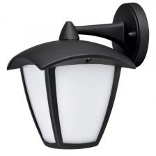 Настенный фонарь уличный Arte Lamp Savanna A2209AL-1BK, арматура цвет черный, плафон/абажур поликарбонат, цвет белый