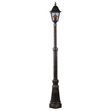 Фонарный столб Arte Lamp Berlin A1017PA-1BN Цвет арматуры золото Цвет плафонов разноцветный Фонарный столб Arte Lamp Berlin A1017PA-1BN Цвет арматуры золото Цвет плафонов разноцветный