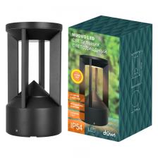 Светильник столб садово-парковый Nuovo LED 110х110х200 3000К, литой алюминий IP54 черный, duwi, цена за 1 шт.