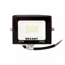 Прожектор REXANT СДО 20 Вт 1600 Лм 4000 K черный корпус, цена за 1 шт