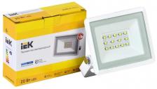 Светодиодный LED прожектор IEK СДО 06-20 20W(1600lm) 6500K 6K 117x132x21 белый IP65 LPDO601-20-65-K01