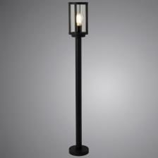 Наземный высокий светильник Arte Lamp Toronto A1036PA-1BK Цвет плафонов прозрачный Цвет арматуры черный – фото 1