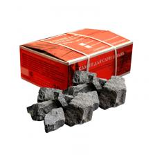 Камни для бани и сауны Габбро-Диабаз (Россия) 20 кг., средний