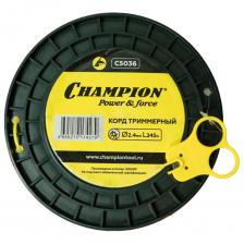 Леска для триммера Champion Корд трим. Star 2.4мм*245м (звезда) C5036