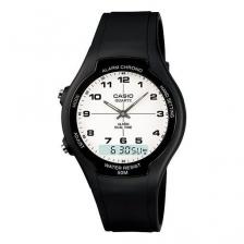 Часы CASIO Quartz Waterproof Sports Mens Black Analog/Digital Combo, черный