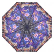 Зонт складной женский автоматический Raindrops RD05395 фиолетовый/розовый