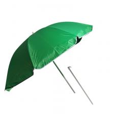 Зонт пляжный с наклоном Greenhouse, полиэстер, зеленый, стальная стойка – фото 1