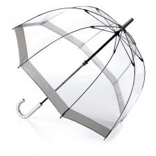 Зонт-трость женский механический Fulton L041 серый