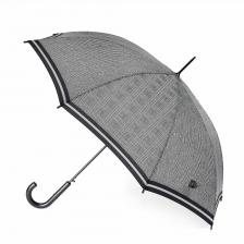 Зонт-трость женский Fulton L065 серый