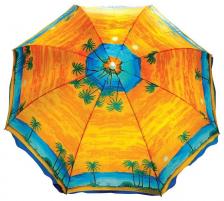 Зонт пляжный с наклоном Greenhouse, нейлон, стальная стойка, 220х240 см – фото 1