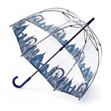 Зонт-трость женский механический Fulton L042 синий