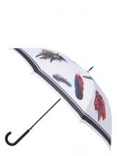 Зонт-трость женский полуавтоматический Eleganzza T-05-0497D серый