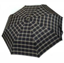 Зонт мужской Три Слона 907 бежевый/коричневый