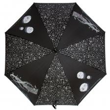 Зонт-трость женский полуавтоматический Emme M389B-LA nero