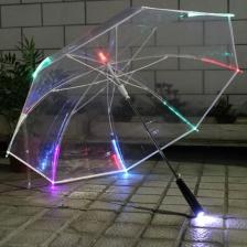 Прозрачный светящийся зонт – фото 2